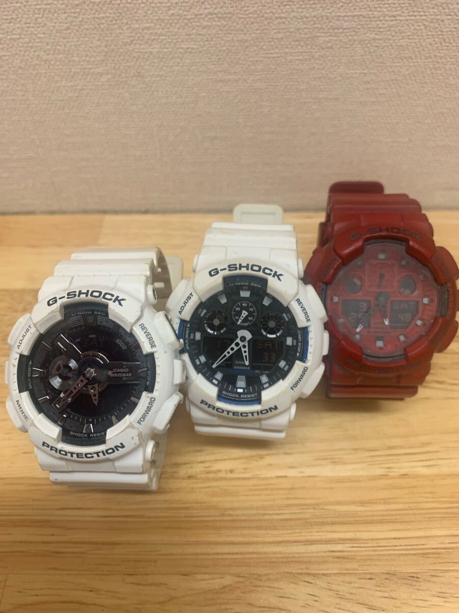 1円〜】【電池交換済】 【ジャンク扱い】CASIO G-SHOCK 3個 1円〜】【電池交換済】 【ジャンク扱い】CASIO G-SHOCK 3個