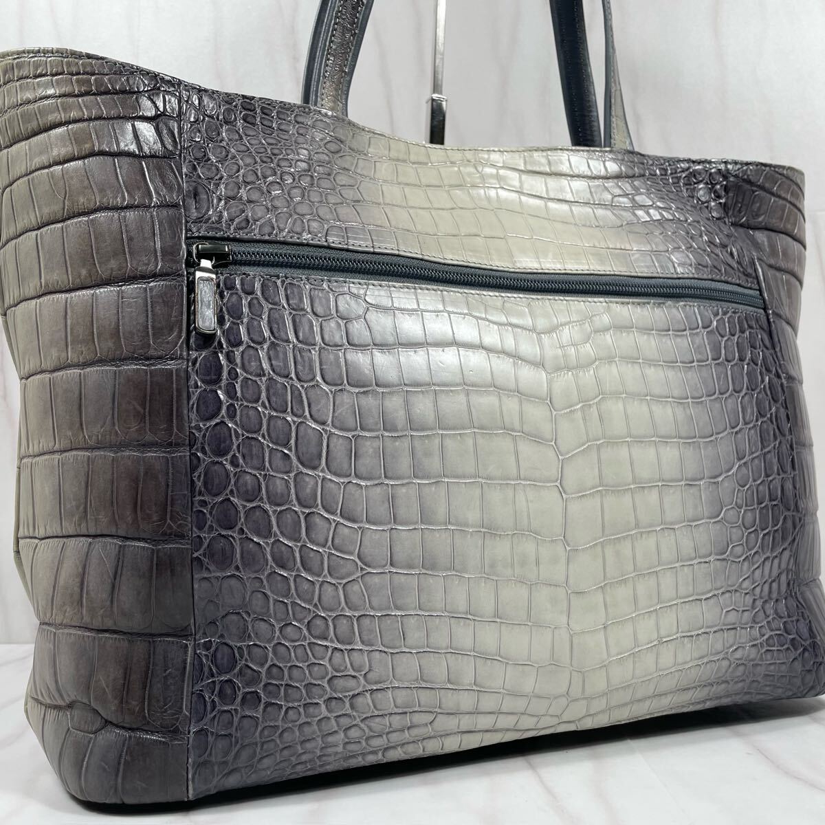 極美品!!!定価100万級!!! クロコダイル クロコ マット A4可 極美品!!!定価100万級!!! クロコダイル クロコ マット A4可