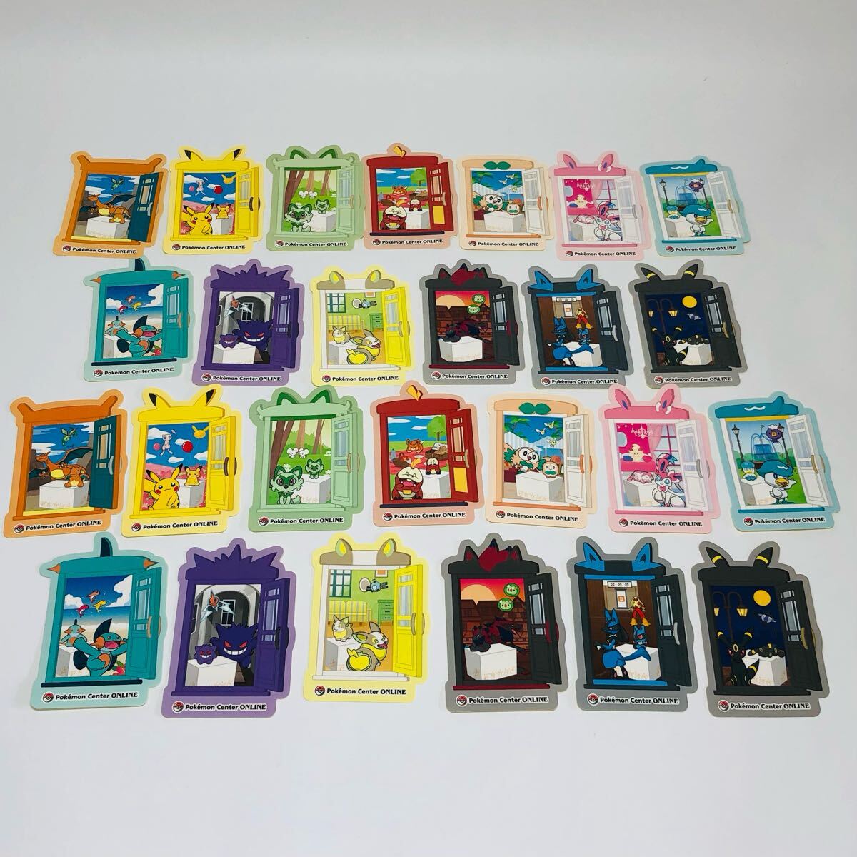 希少★ポケモンセンターオンライン ピカチュウ賞ステッカー コンプリート ホロ有無 希少☆ポケモンセンターオンライン ピカチュウ賞ステッカー