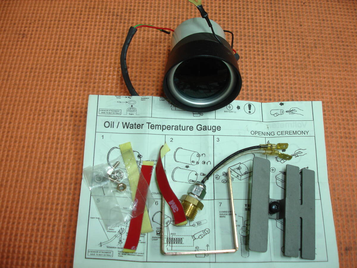 オートゲージ AUTO GAUGE 水温計 57mm LEDバックライト NEW アメ車 旧車 HODROD コルベット カマロ シェベル インパラ ベルエア 格安_画像1
