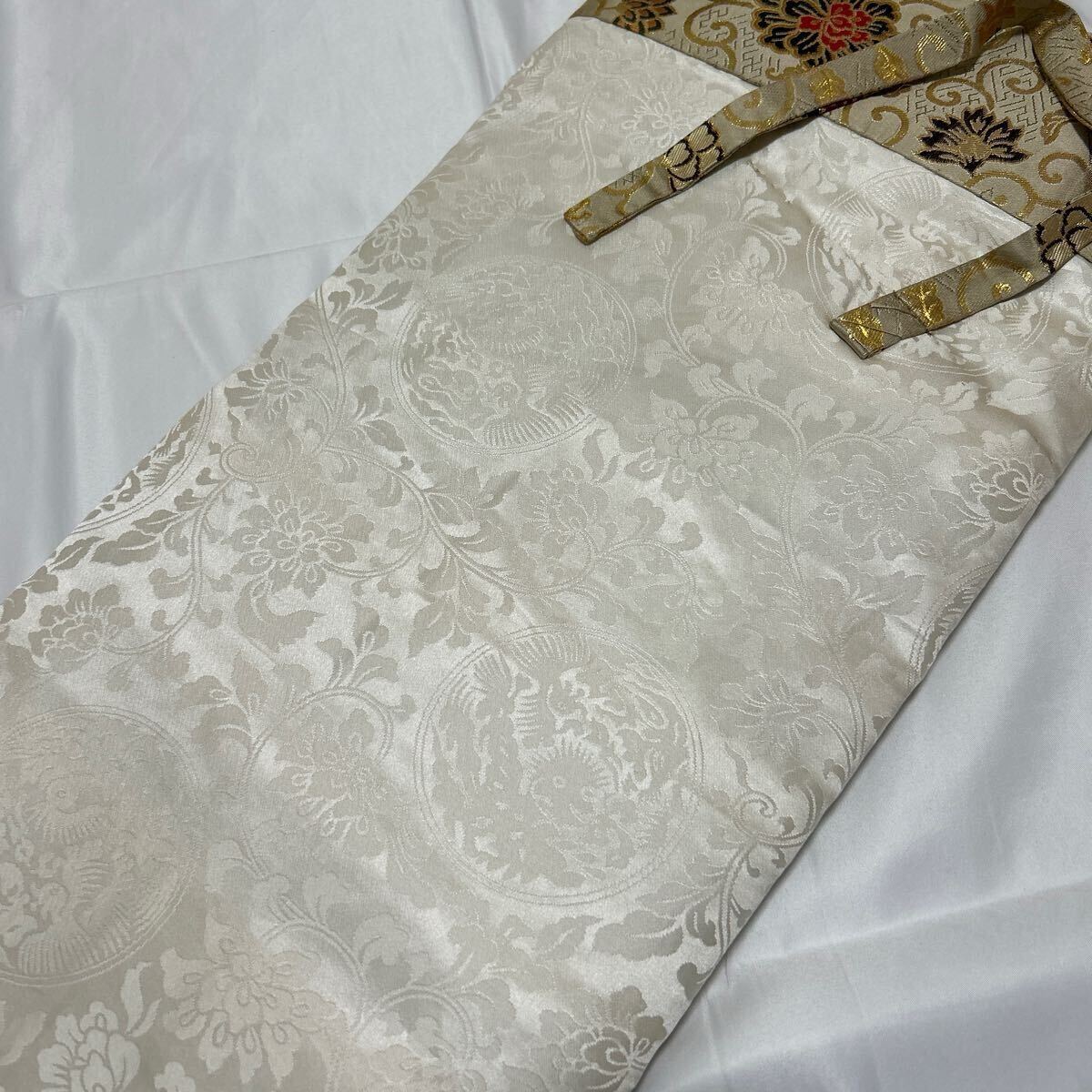 美品 日蓮宗【金襴七条袈裟】正絹 法要 葬儀 仏具 僧侶 葬儀 美品 日蓮宗【金襴七条袈裟】正絹 法要 葬儀 仏具 僧侶 葬儀