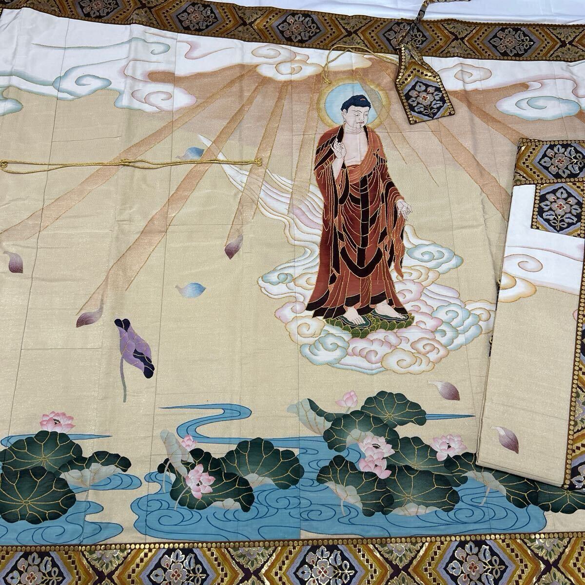 希少 美品 浄土宗【金襴御七九条袈裟】【本金製】阿弥陀来迎図 希少 美品 浄土宗【金襴御七九条袈裟】【本金製】阿弥陀来迎図