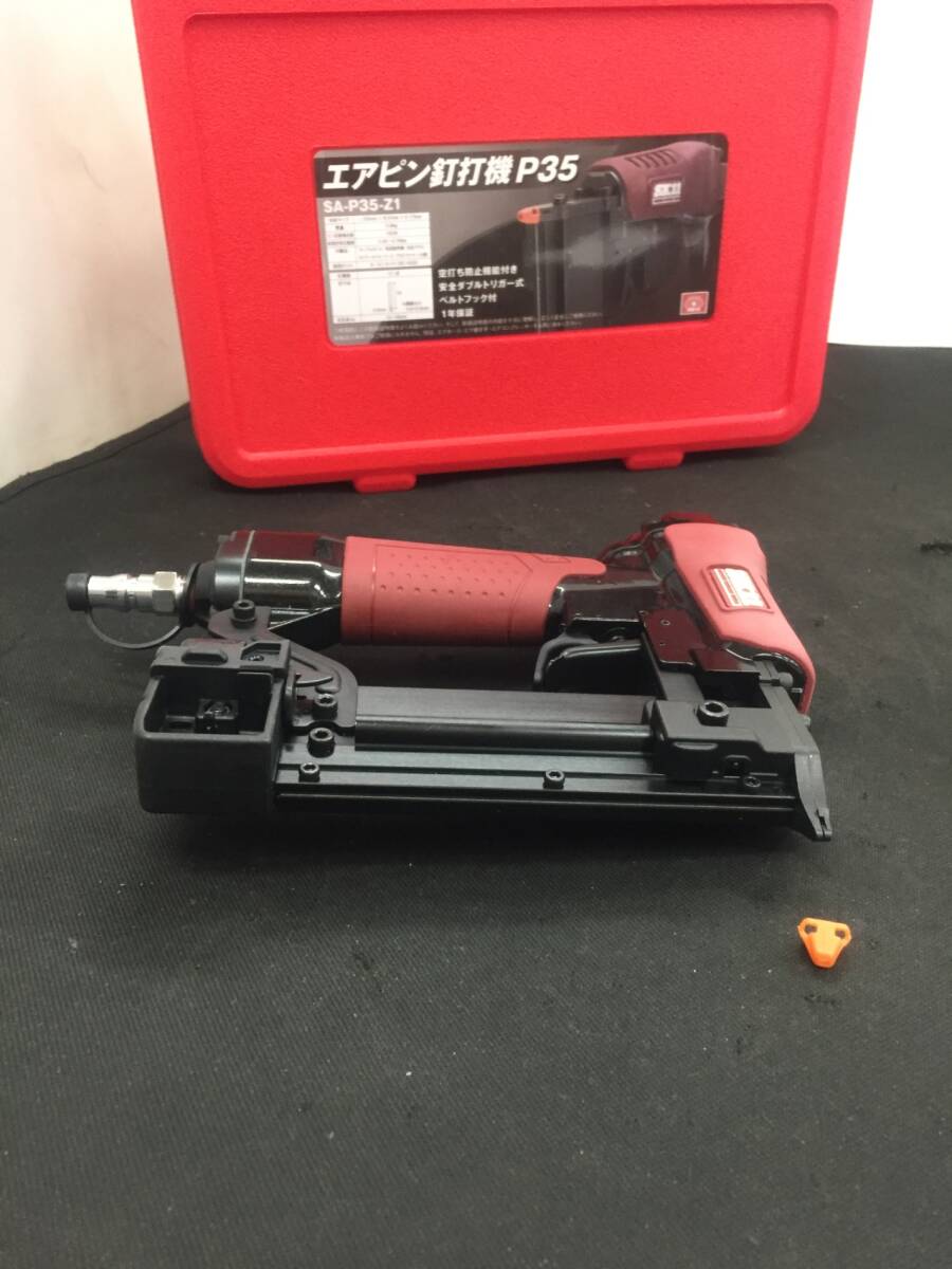 未使用 SK11 エアピン釘打機 釘足長 P35 12~35mm SA-P35-Z1 工具