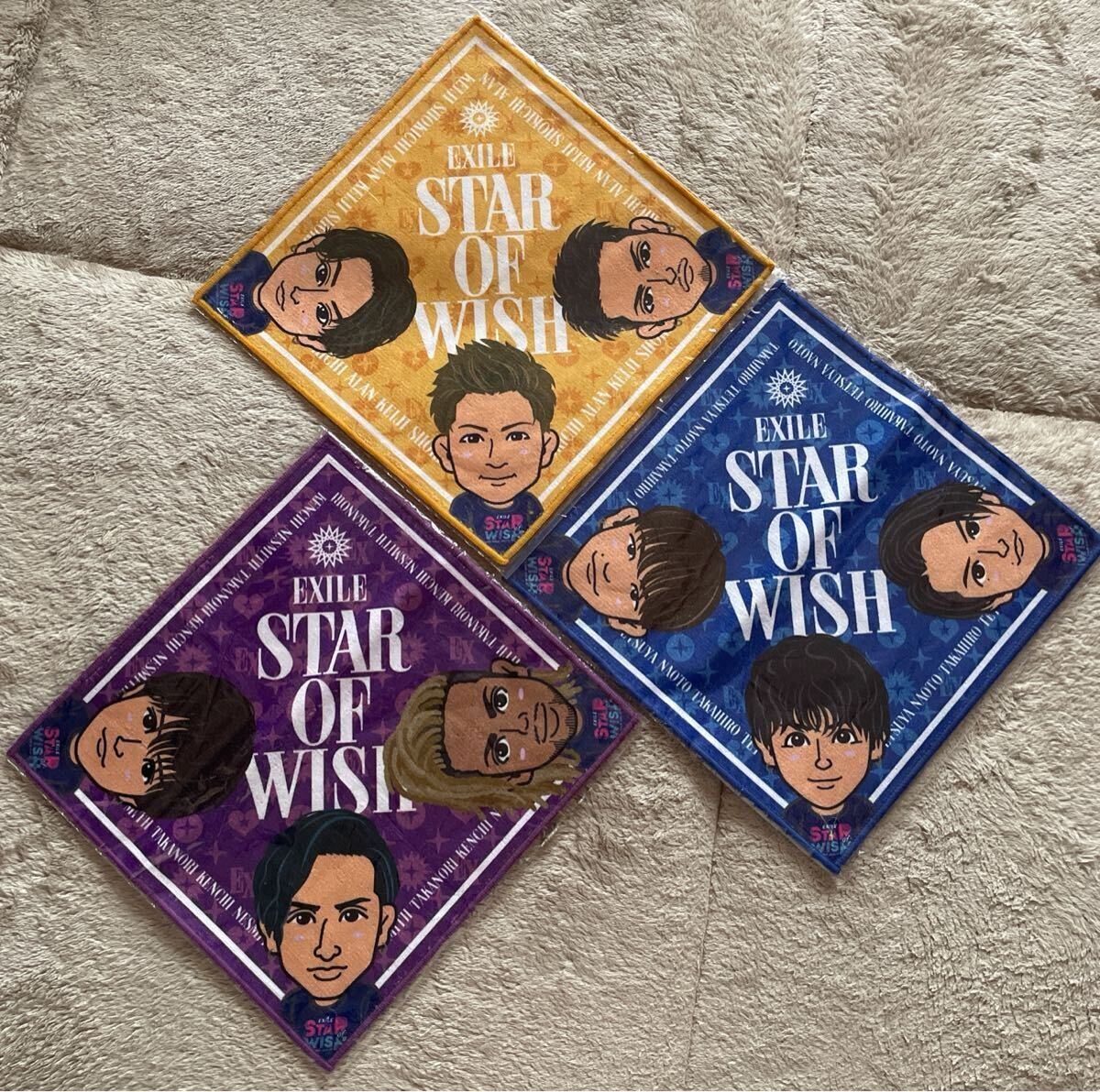 STAR OF WISH ハンドタオル 會場限定ガチャ 3枚セット 未開封品