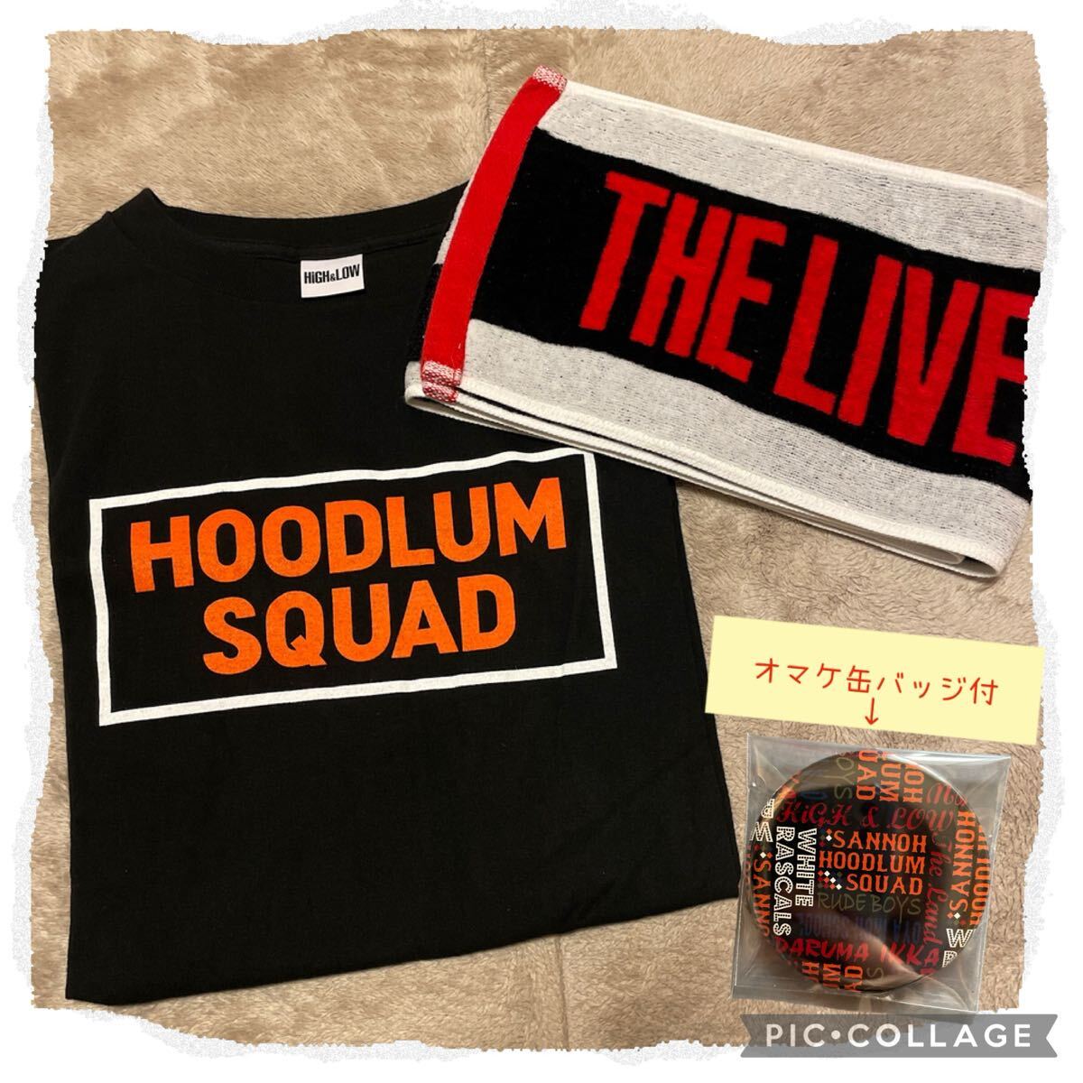 HIGH＆LOW ツアーロゴ マフラータオル 山王連合會(huì) ツアーTシャツ 2點(diǎn)