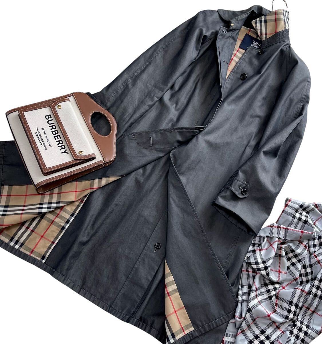 美品 バーバリー BURBERRY バーバリーロンドン ステンカラー 美品 バーバリー BURBERRY バーバリーロンドン ステンカラー