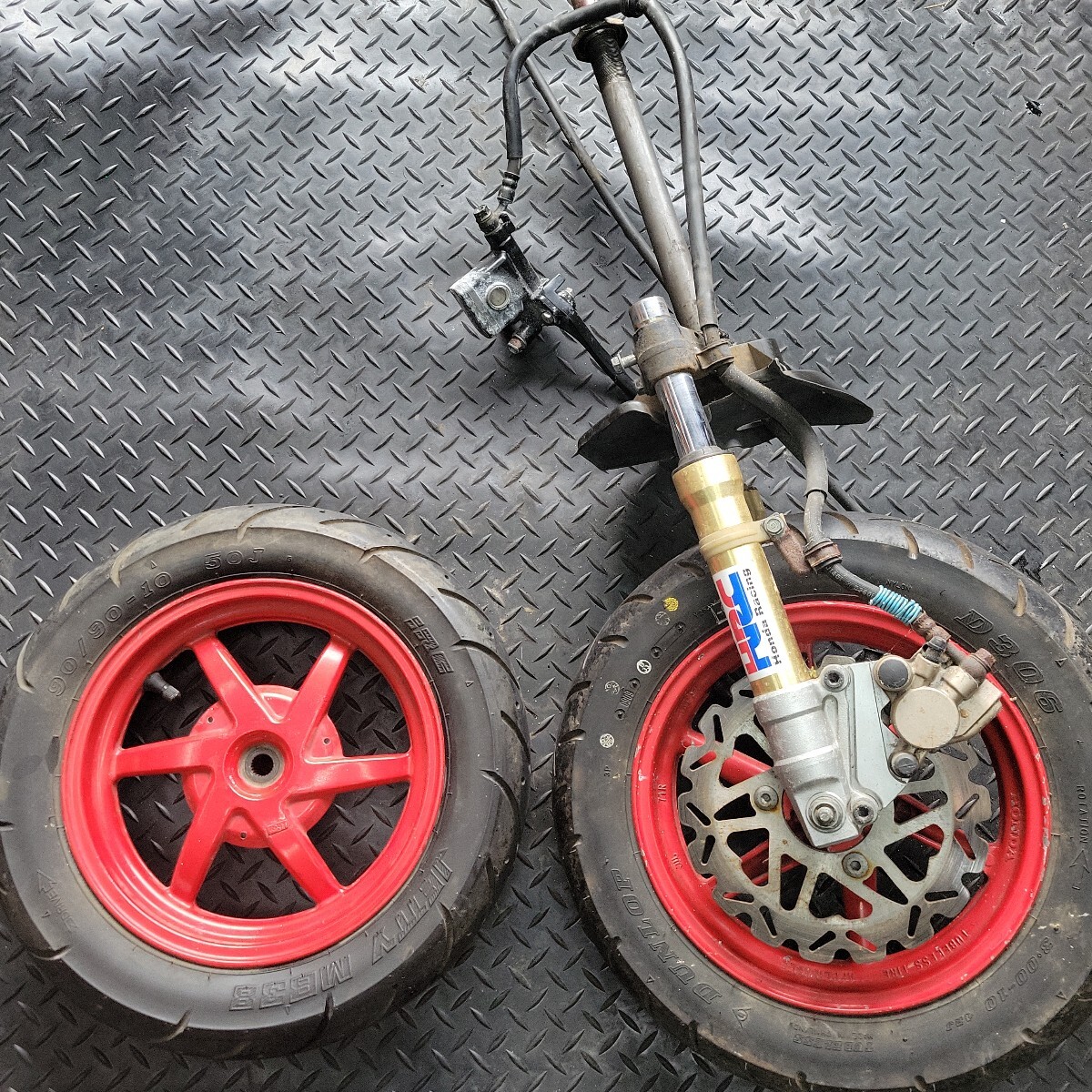 ライブディオＺＸ　ＤＩＯ　フロントフォーク　ホイール　ステム　コンビブレーキ ライブディオZX DIO フロントフォーク ホイール ステム