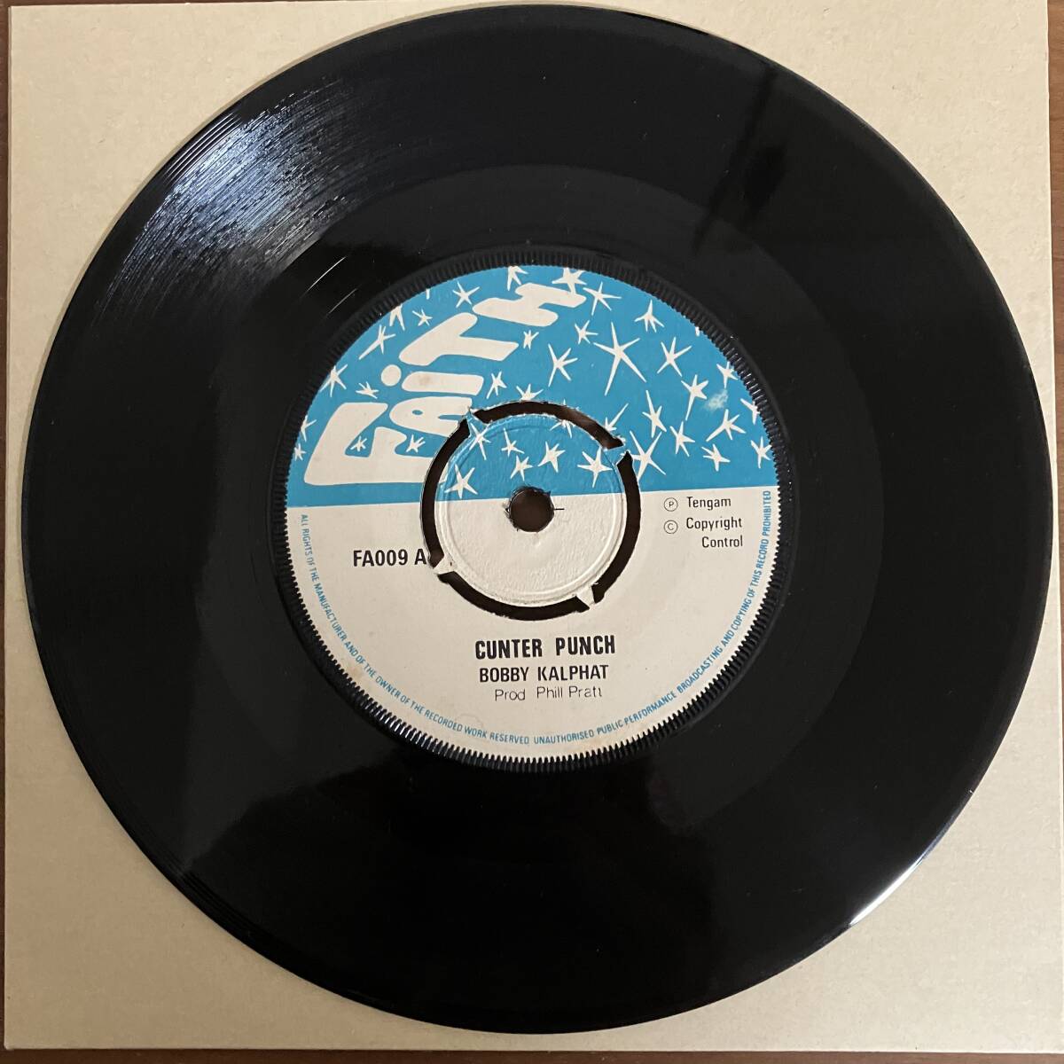 ♪ 7” CUNTER PUNCH / BOBBY KALPHAT (FAITH)