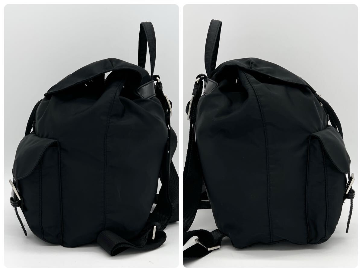 美品】 PRADA プラダ バックパック リュックサック ダブル 美品】 PRADA プラダ バックパック リュックサック ダブル