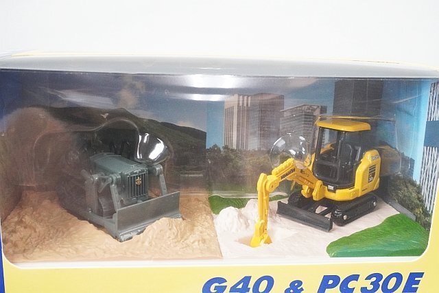 未使用】当時物 コマツ 1/72 G40 & PC30E 非売品 株主優待