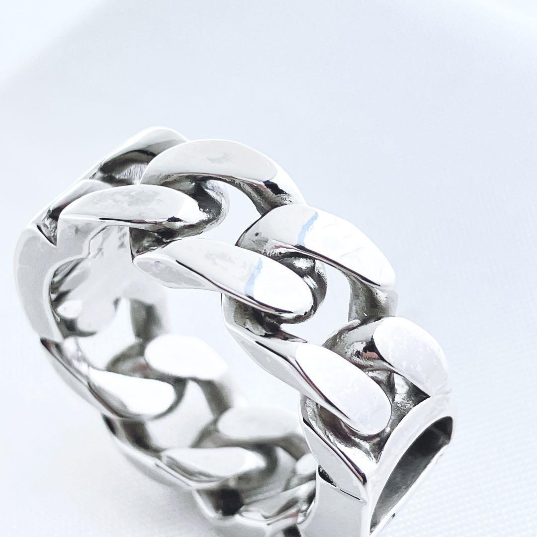 極美品＊ディオール dior 925 リング 指輪 シルバー メンズ ON322 アクセサリー チェーンリンク ディオールオム