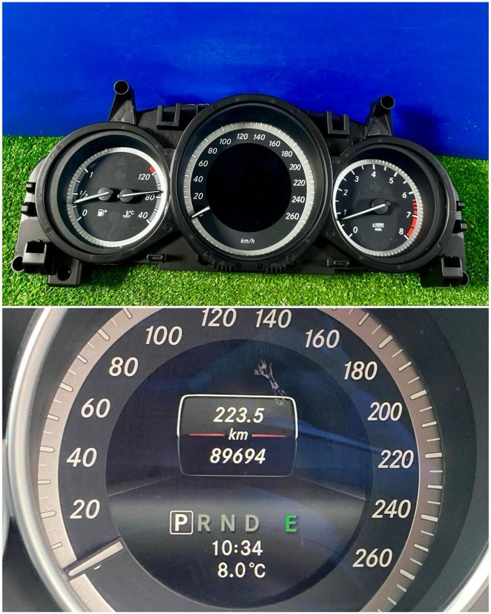 ZT-1883] 走行距離：89,694km 純正メルセデス ベンツ Cクラス W204 H26年 スピードメーター A2C53435305