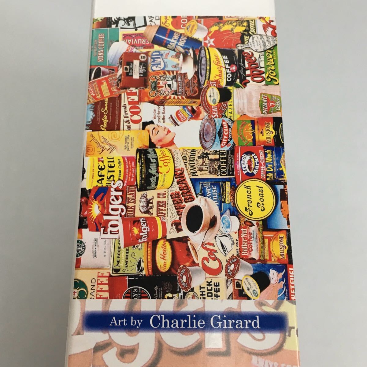 [ 内袋未開封 ] ヴィンテージ アート コーヒー ジグソーパズル 1000ピース 廃盤品 レトロ COFFEE Art by Charlie Girard JIGSAW PUZZLE_画像5