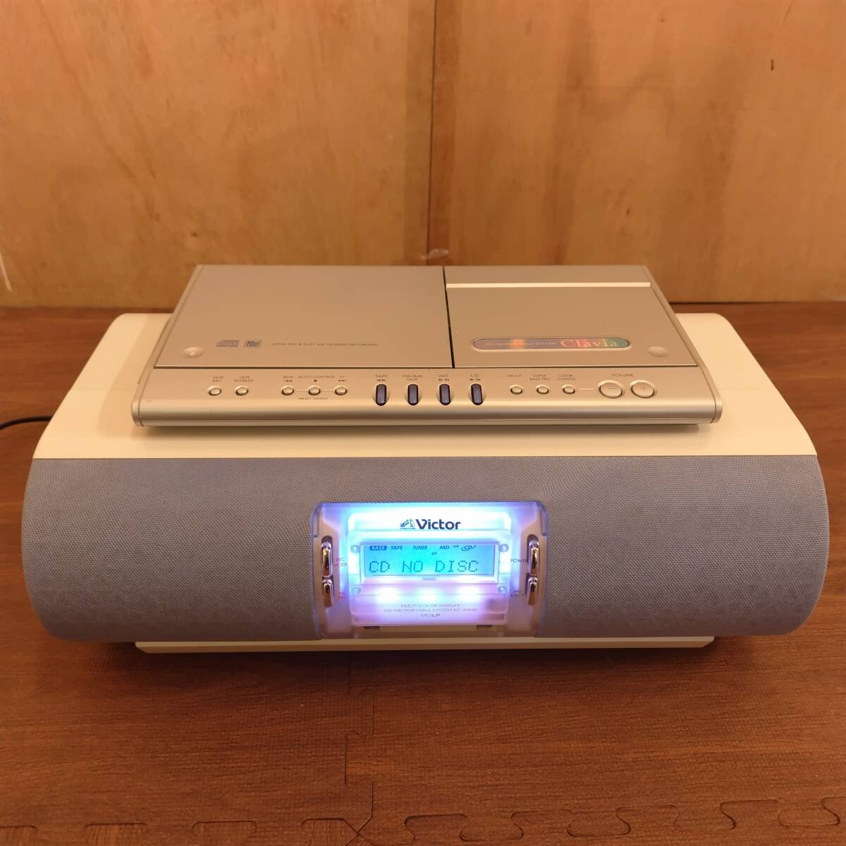M-TN1221] Victor RC-X5MD CD カセット MD ラジオ（Victor RC