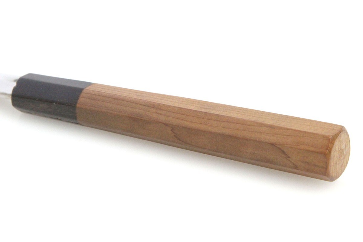 未使用品｜佑成 柳刃包丁 本焼 九寸 純?nèi)毡句?平鏡面 花梨柄 鞘付 KN02-A11374-2L3D