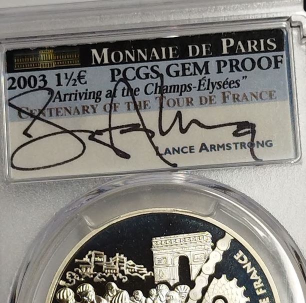【国内正規総代理店アイテム】 1 2003年 銀貨】 フランス ツールド 1/2ユーロ ランス 自転車 スポーツ選手