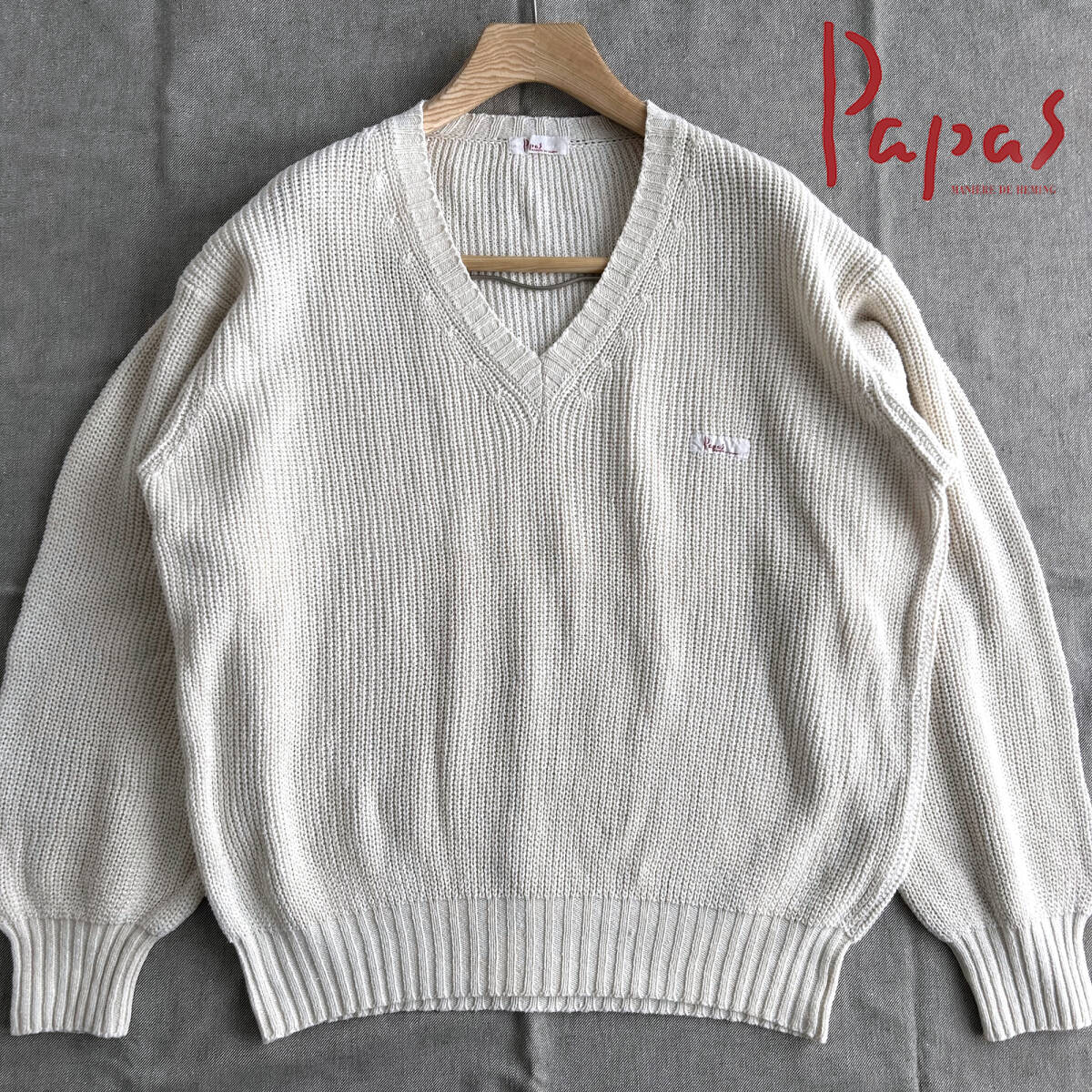 Yahoo!オークション - 【美品】Papas パパス リネン混 ニット Yahoo!オークション - 【美品】Papas パパス リネン混 ニット