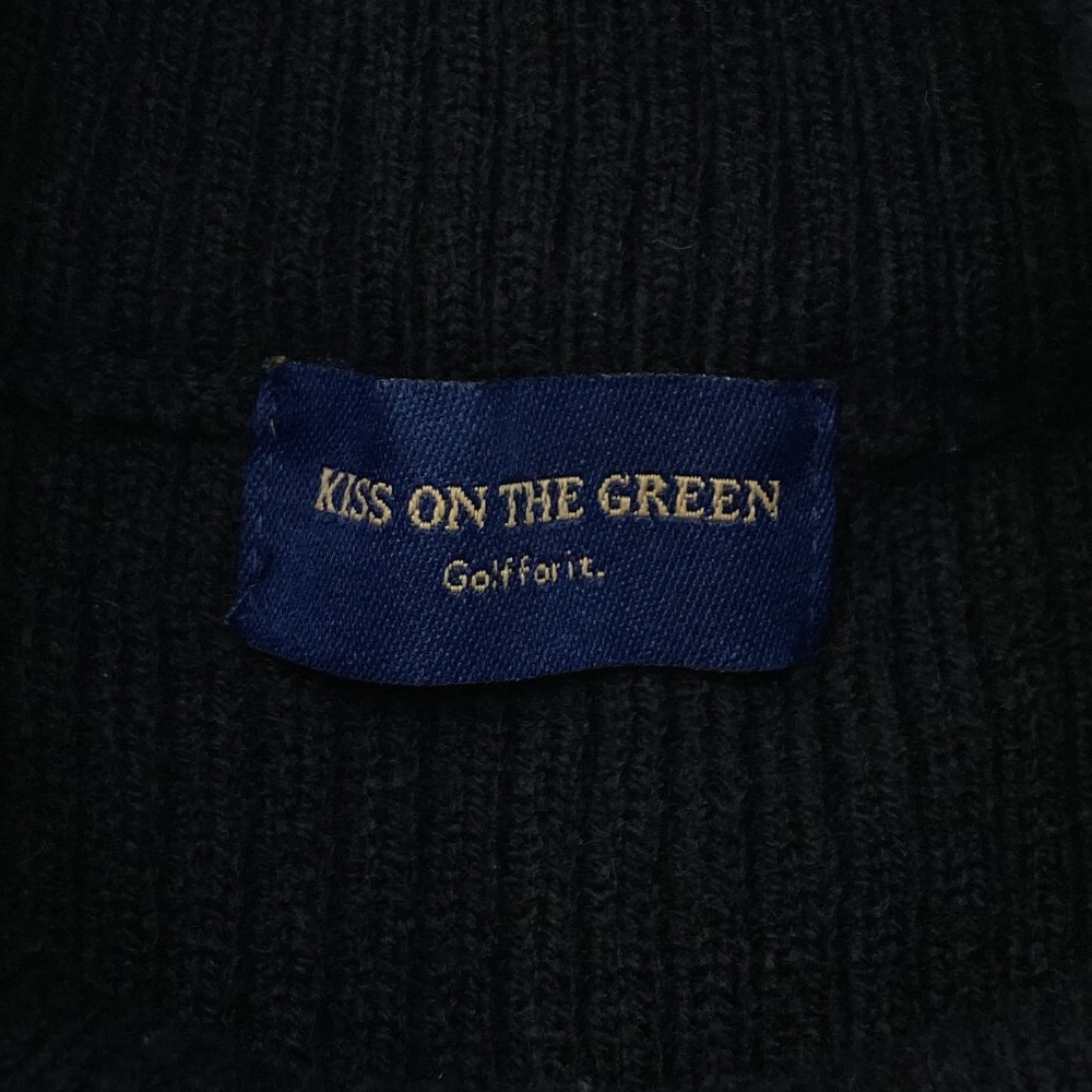 KISS ON THE GREEN キスオンザグリーン ハイネック ニットセーター ブラック系 F [240101394736] ゴルフウェア レディース