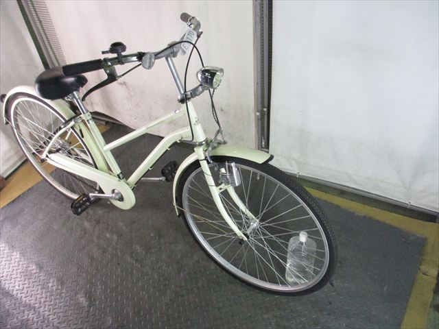E170　★限定特価★ 中古自転車 アサヒ【26インチ　軽快車　白　LEDダイナモライト 】 入札お待ちしております(*^▽^*)