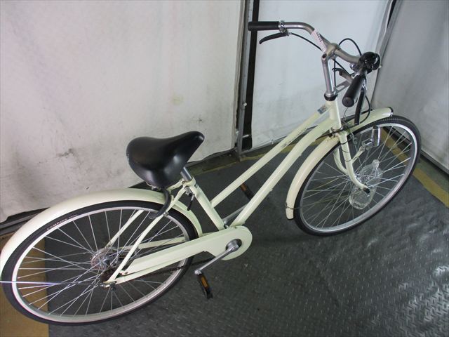 E170　★限定特価★ 中古自転車 アサヒ【26インチ　軽快車　白　LEDダイナモライト 】 入札お待ちしております(*^▽^*)