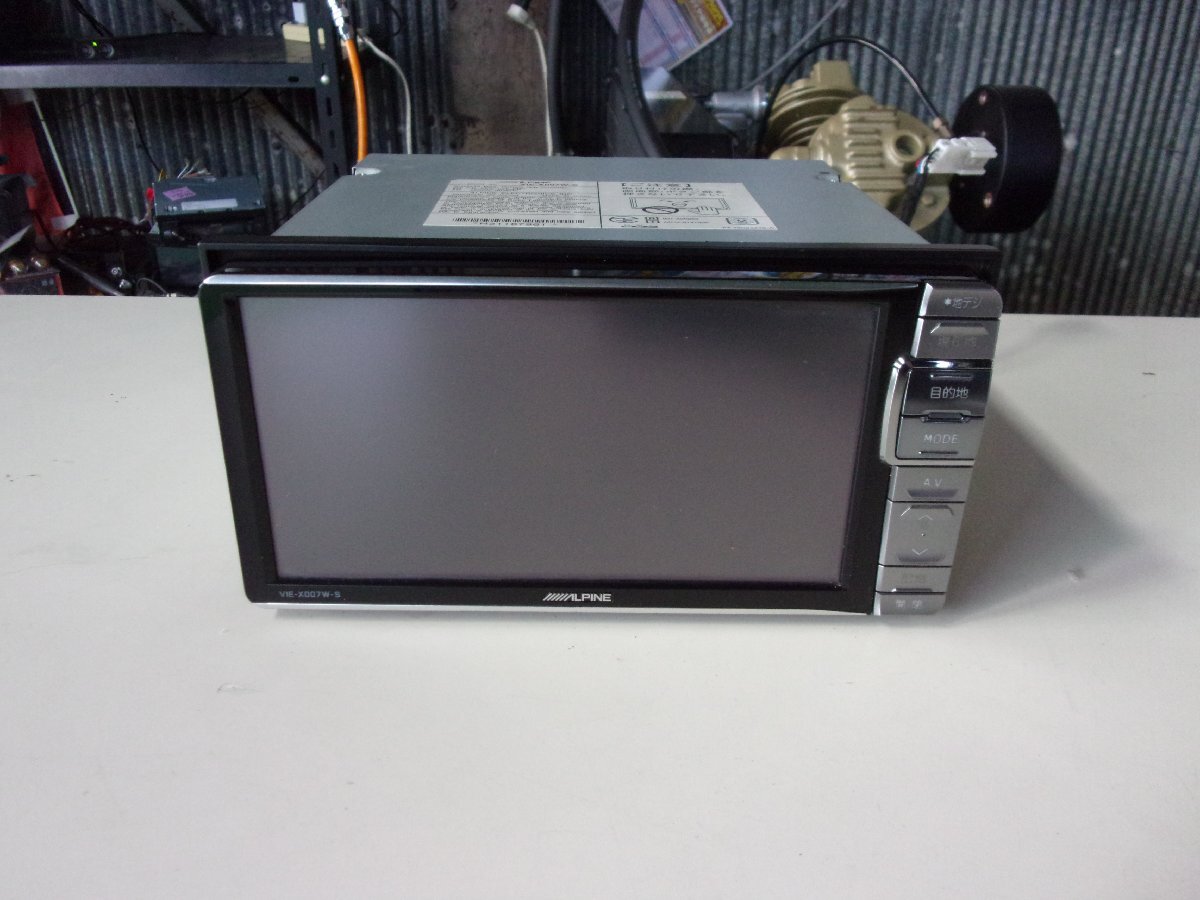 送料無(wú)料【ALPINE/アルパイン】VIE-X007W-S☆SDナビ☆2012年モデル地図[中古]トヨタ/ノア（60系）用　ジャンク品