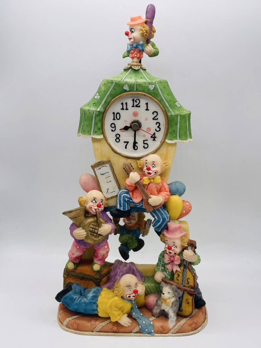 現状品】ピエロ人形置物時計 まとめピエロ インテリア 小物 現状品】ピエロ人形置物時計 まとめピエロ インテリア 小物