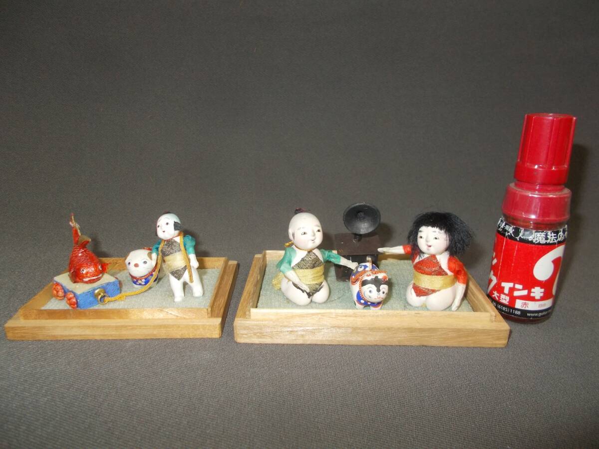 素晴らしい 小さな貝細工 子犬 その他 - 日本人形 ミニチュア 古 素晴らしい 小さな貝細工 子犬 その他 - 日本人形 ミニチュア 古