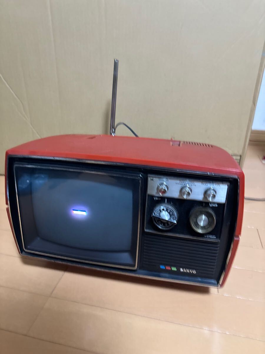 SANYO サンヨー ブラウン管テレビ カラーテレビ 10-CTR23P 昭和 SANYO サンヨー ブラウン管テレビ カラーテレビ 10-CTR23P 昭和