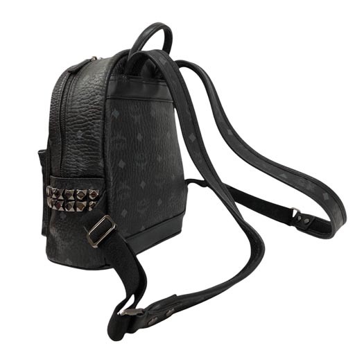 MCM ミニスターク ヴィセトス バックパック サイドスタッズ レザー ブラック MMK6SVE41BK001 リュック 橫浜BLANC