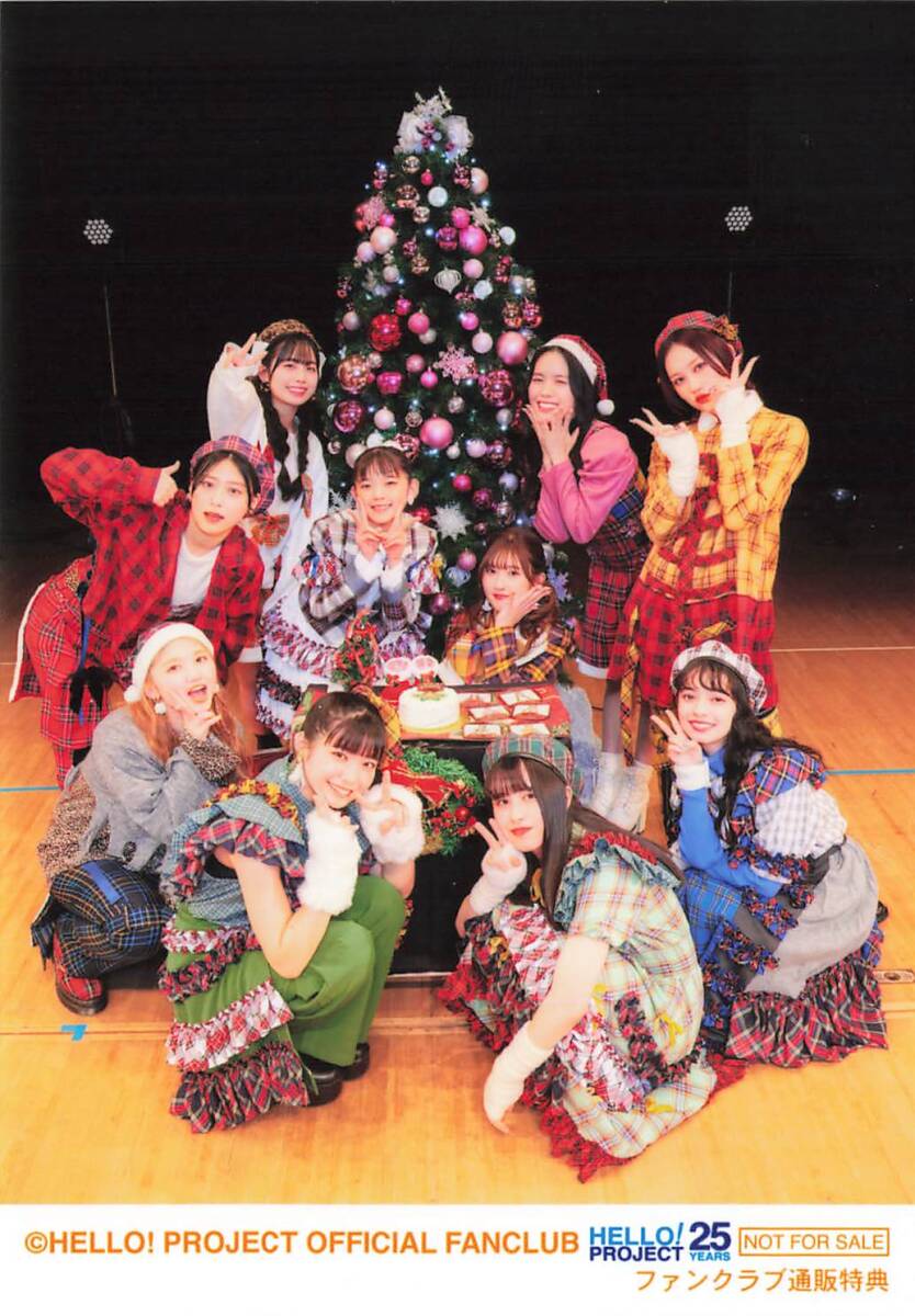 アンジュルム【集合】 L判生寫真　DVD「アンジュルムFCイベント 2022 ?Angermerry Xmas?」ファンクラブ通販特典