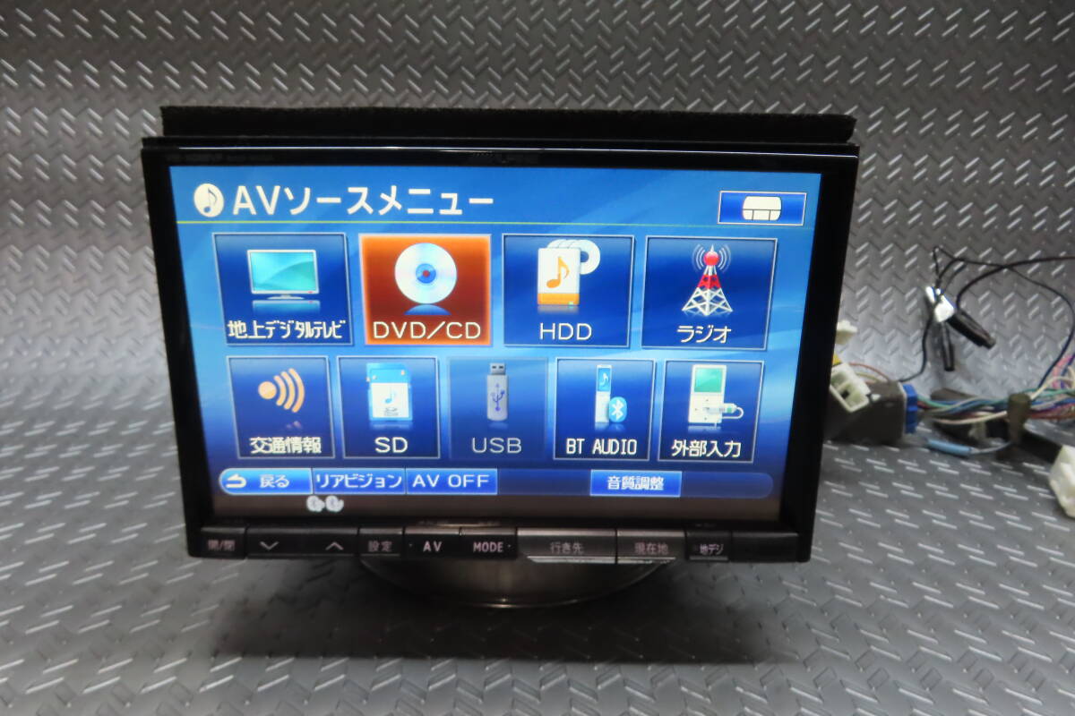 完動(dòng)品保証付★W6071/アルパイン　HDDナビ　VIE-X088VF　TV地デジフルセグ內(nèi)蔵　Bluetooth內(nèi)蔵　8型ワイド?。弗ぅ螗痢V視聴OK