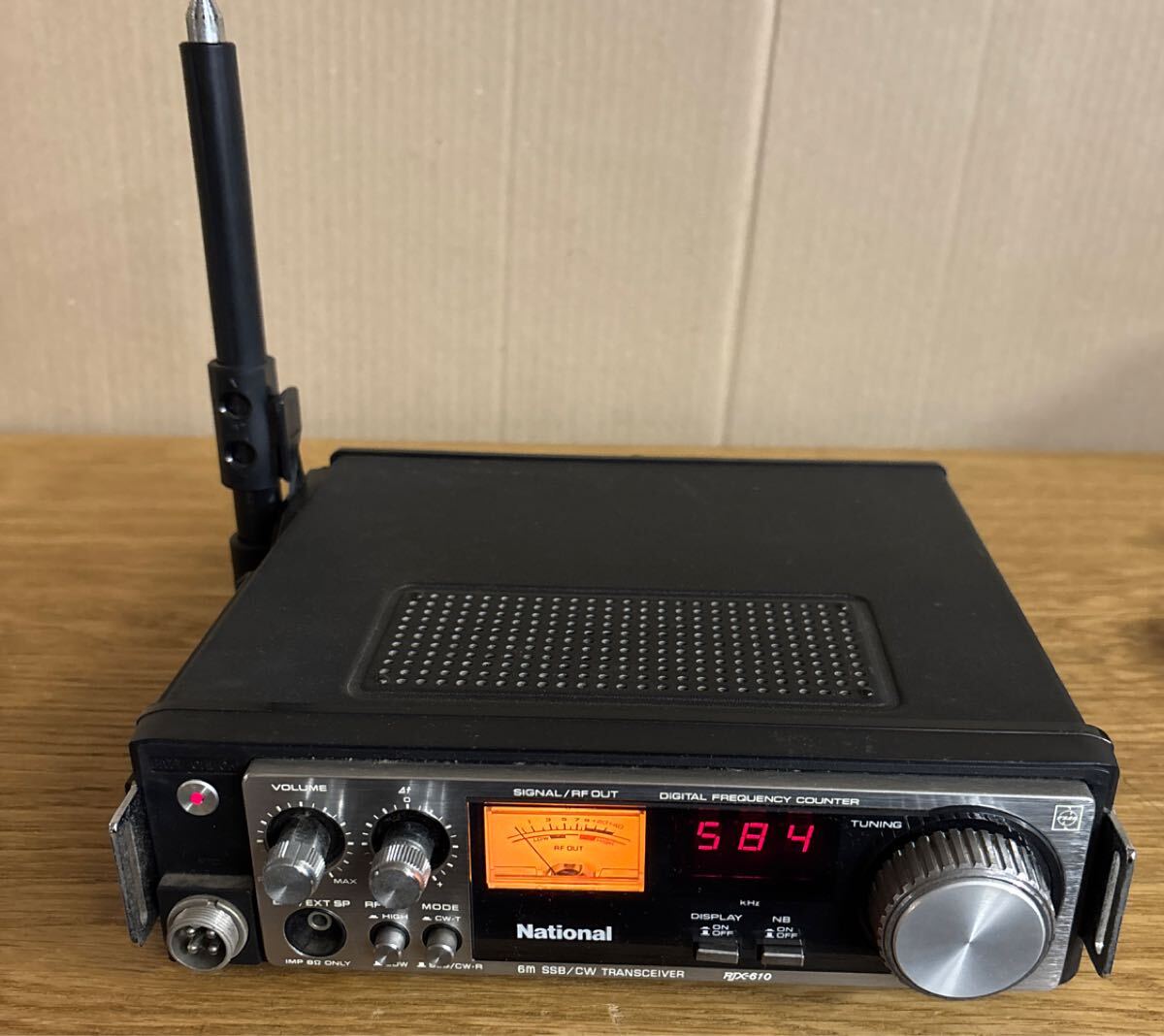 ナショナル RJX-610 アマチュア無線機 通電OK ジャンク品 ナショナル RJX-610 アマチュア無線機 通電OK ジャンク品