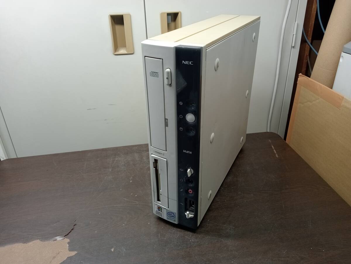 【YDT1135】希少★NEC Mate PC-MA66TCRDMDA6 PentiumIII 667EBMHz/128MB/10.2GB/DVD/FDD/Windows98★中古