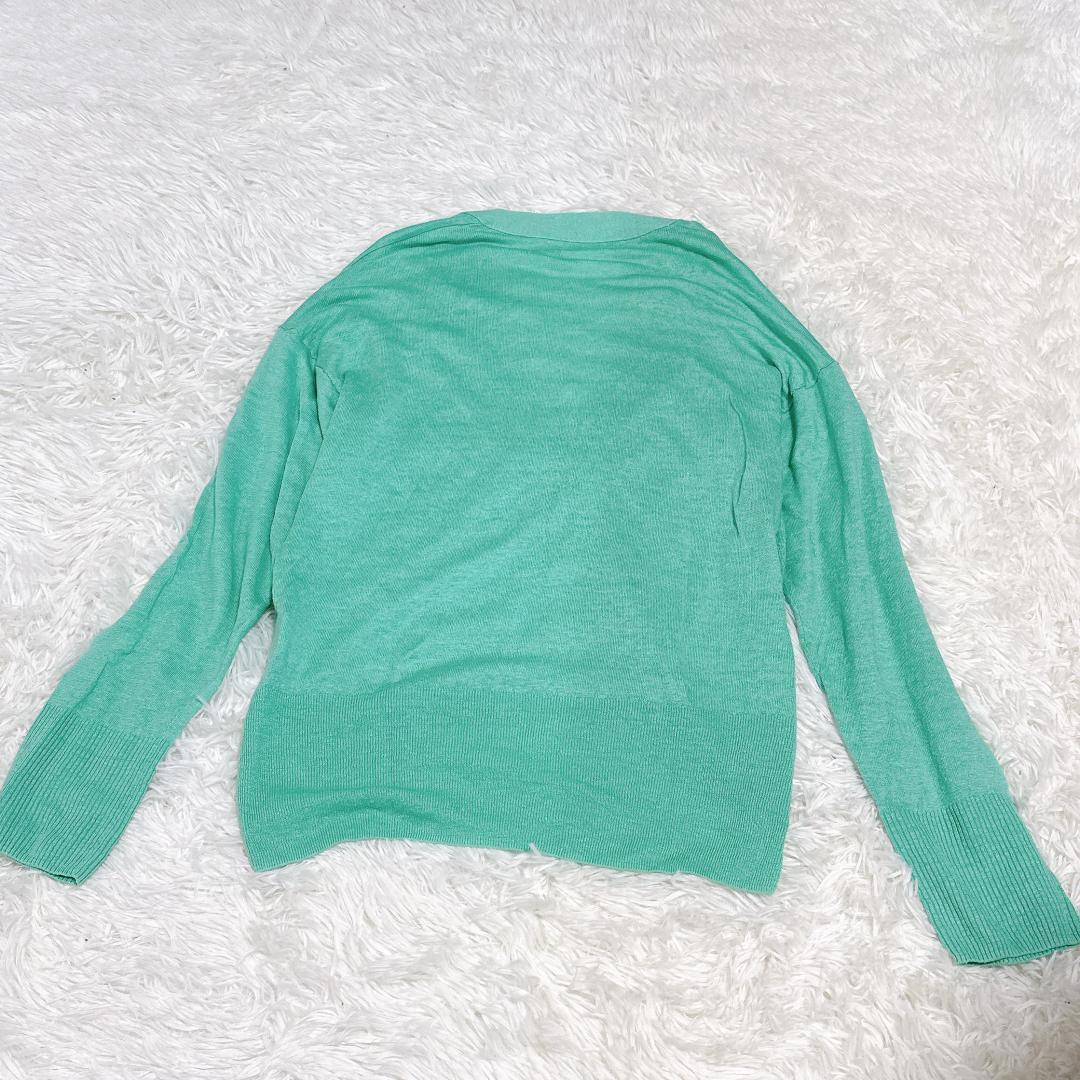 マカフィー　プレーンリネン Vネックカーディガン 洗える　麻100% マカフィー プレーンリネン Vネックカーディガン 洗える 麻100