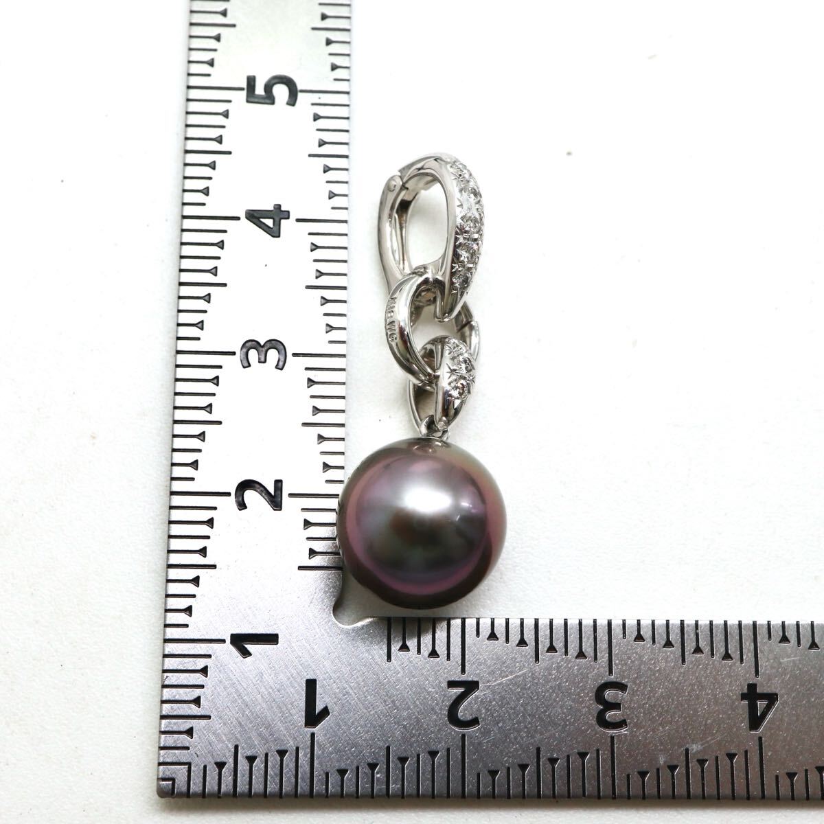 TASAKI(田崎真珠)K18WG 約11.3mm珠◇南洋黒蝶真珠/天然 TASAKI(田崎真珠)K18WG 約11.3mm珠◇南洋黒蝶真珠/天然