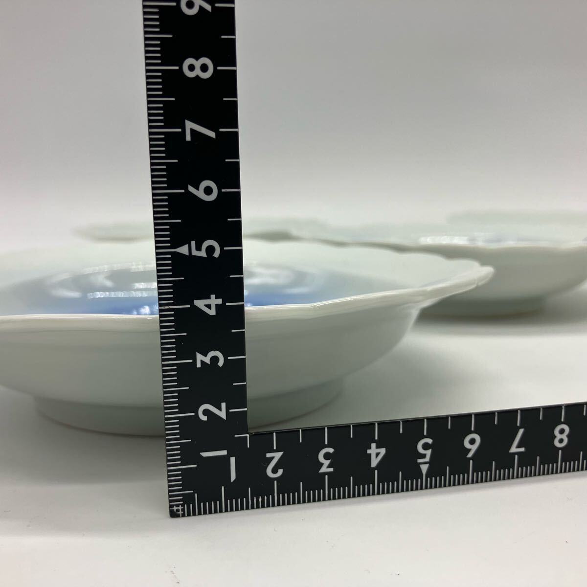 C)源六製 源六焼 富永源六 伊万里 中皿 銘々皿 5客セット 月と C)源六製 源六焼 富永源六 伊万里 中皿 銘々皿 5客セット 月と