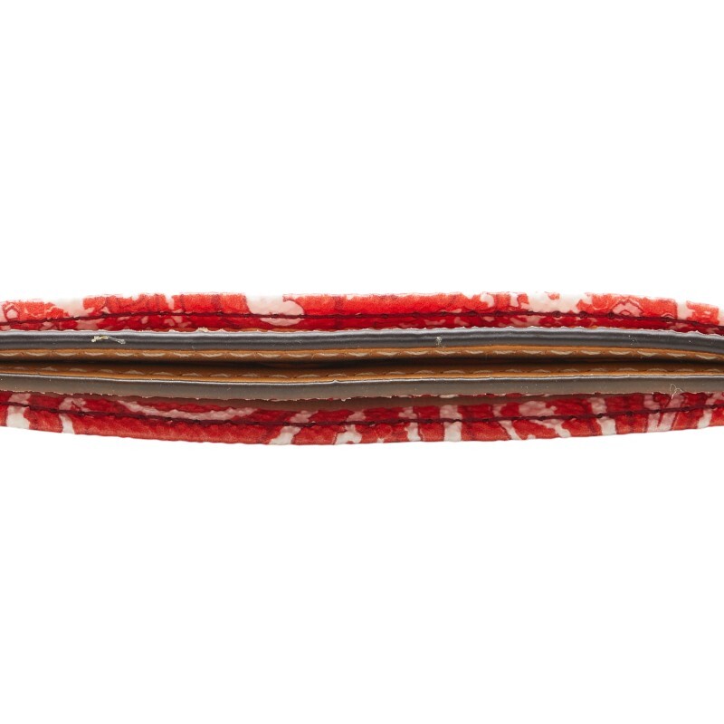 エトロ カンフーパンダ カードケース レッド ブルー マルチカラー PVC レザー レディース ETRO 【中古】
