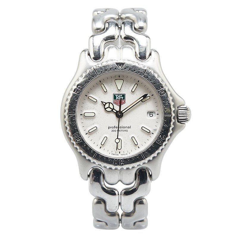 !_ TAG Heuer cell наручные часы S99.013 кварц белый циферблат нержавеющая сталь женский TAG HEUER [ б/у ]