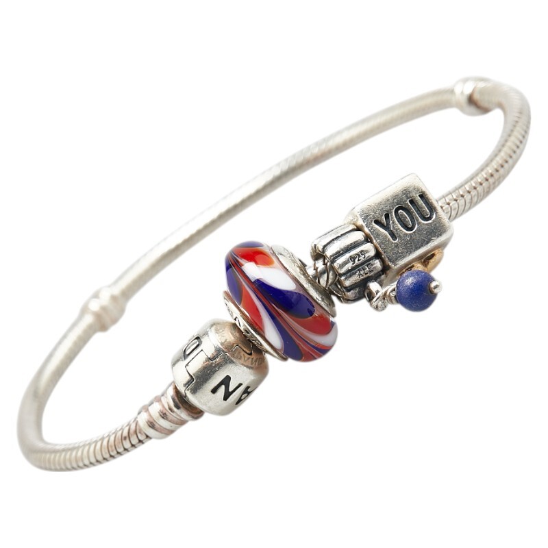 パンドラ ブレスレット シルバー SV925 シルバー レディース PANDORA 【中古】