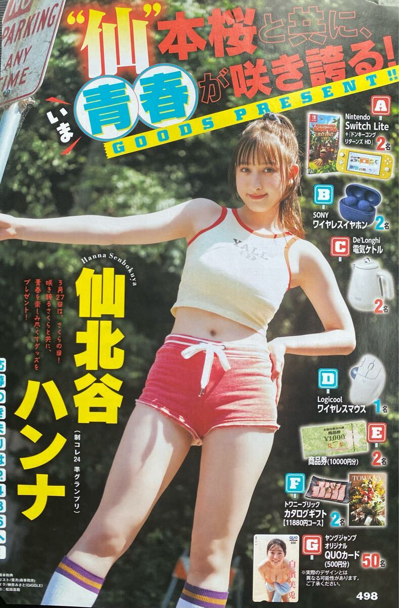 ヤングジャンプ17号 白濱美兎 特製QUOカードなど当選 アンケート