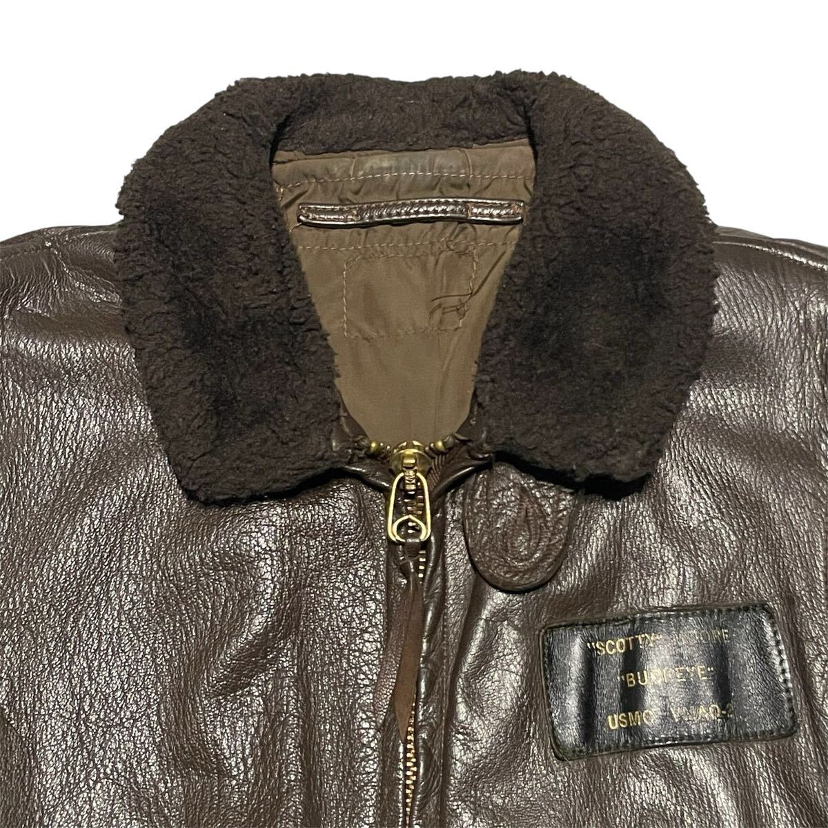 VINTAGE ビンテージ USN USMC G-1 フライトジャケット レザー VINTAGE ビンテージ USN USMC G-1 フライトジャケット レザー