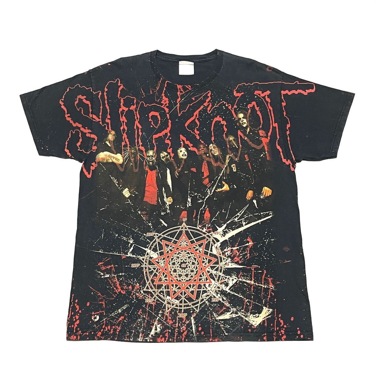 ビンテージ 00s 総柄 slipknot スリップノット Tシャツ L バンド ビンテージ 00s 総柄 slipknot スリップノット Tシャツ L バンド