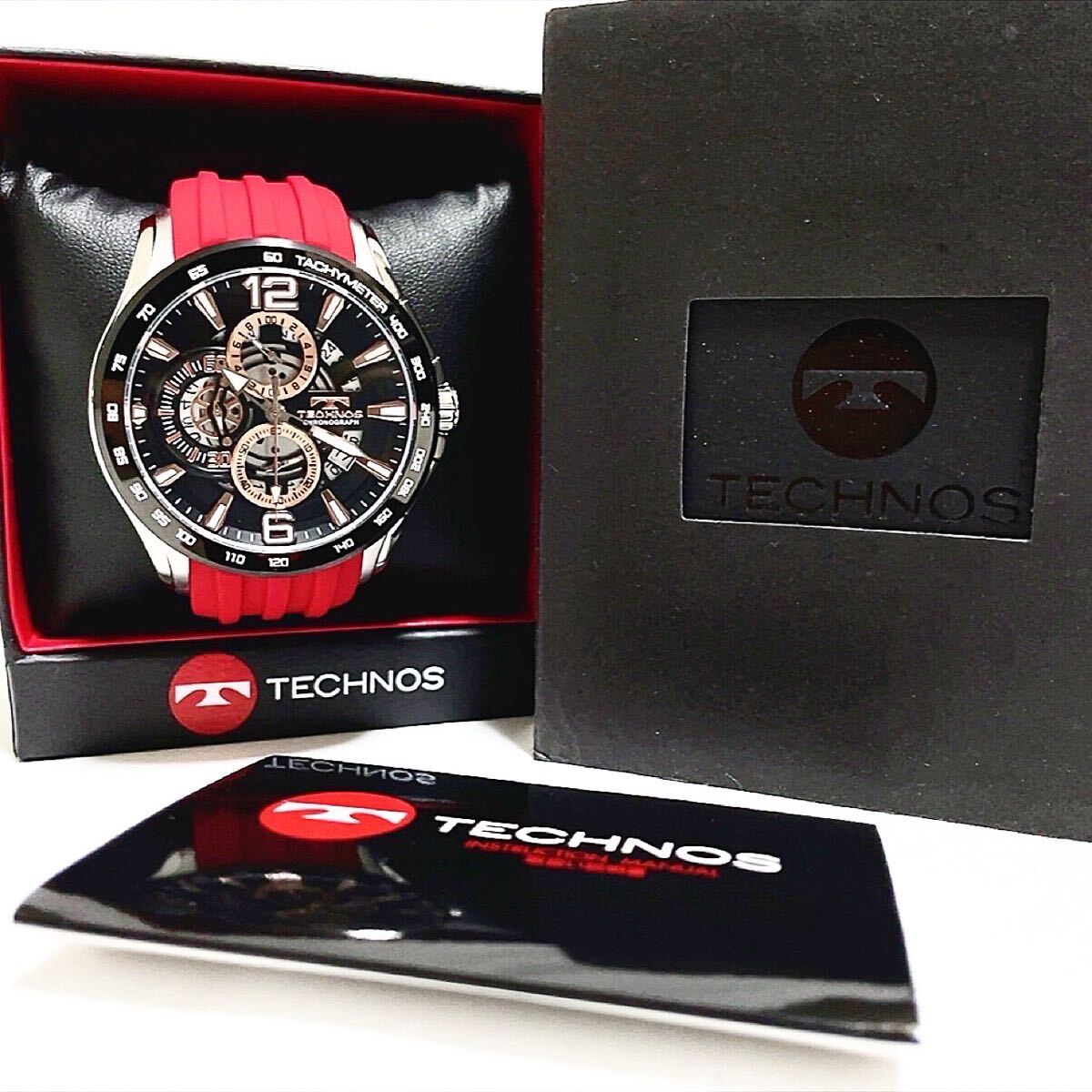 極美品 稼働品 TECHNOS テクノス CHRONOGRAPH クロノグラフ 極美品 稼働品 TECHNOS テクノス CHRONOGRAPH クロノグラフ