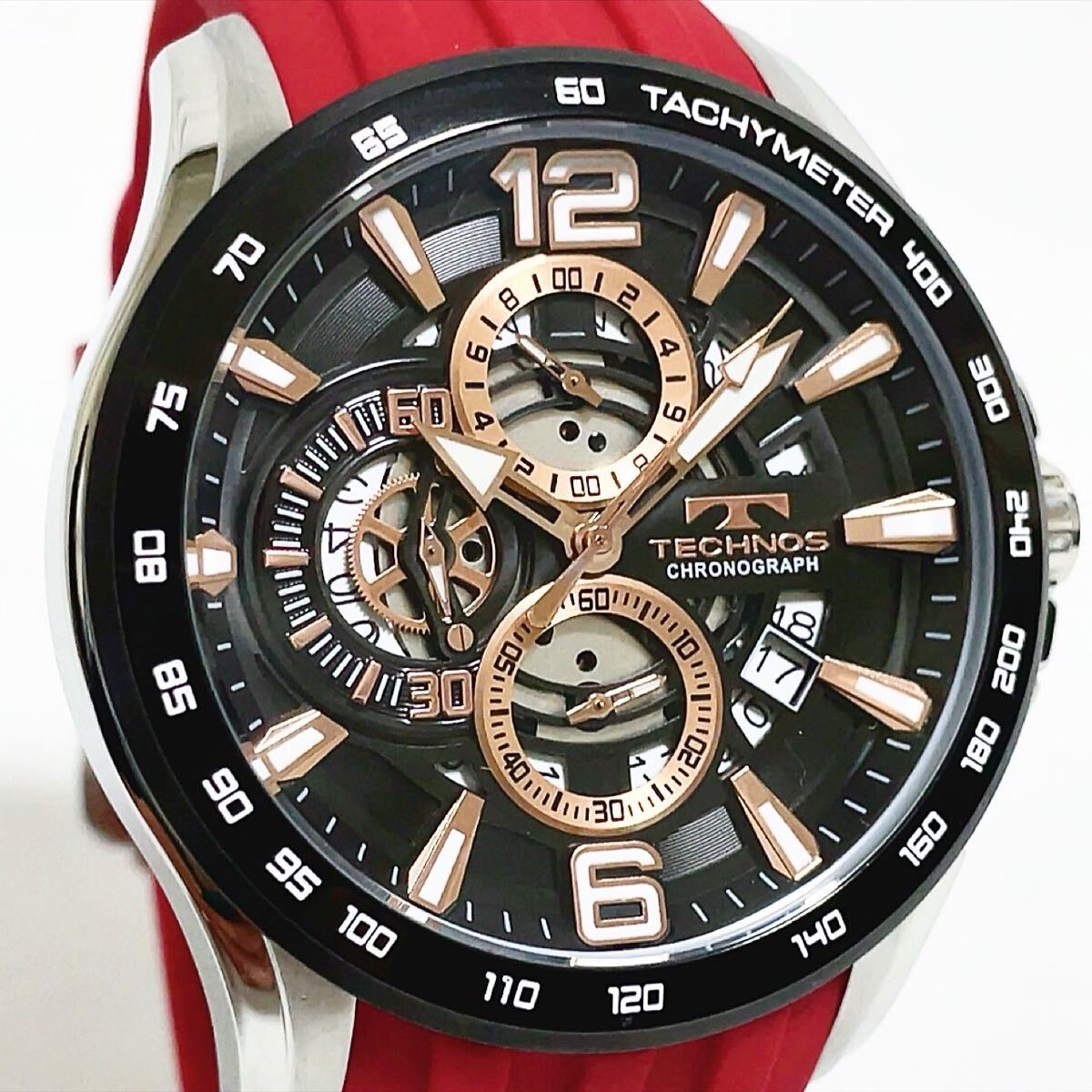 極美品 稼働品 TECHNOS テクノス CHRONOGRAPH クロノグラフ 極美品 稼働品 TECHNOS テクノス CHRONOGRAPH クロノグラフ