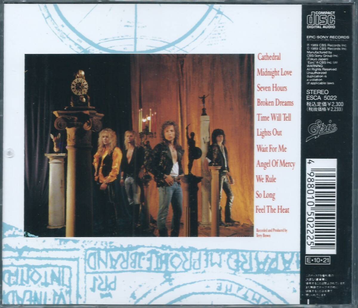 FIFTH ANGEL / Time Will Tell ESCA 5022 国内盤 CD フィフス・エンジェル / タイム・ウィル・テル 4枚同梱発送可能_画像2