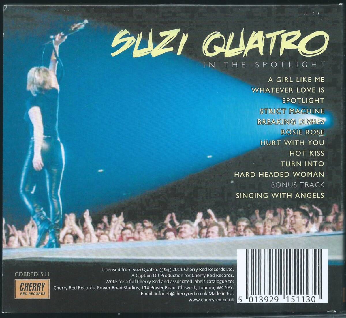 SUZI QUATRO / In the Spotlight +1 CDBRED 511 EU盤 CD スージー・クアトロ ANDY SCOTT THE SWEET デジパック仕様 4枚同梱発送可能_画像2