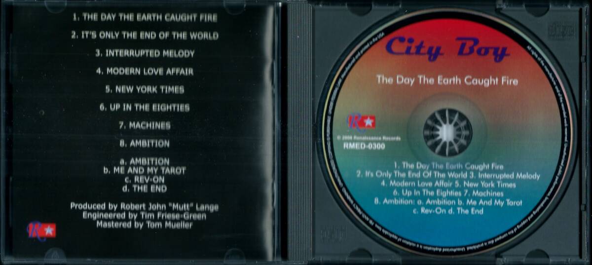 CITY BOY / The Day The Earth Caught Fire RMED-300 USA盤 CD シティ ボーイ_画像3