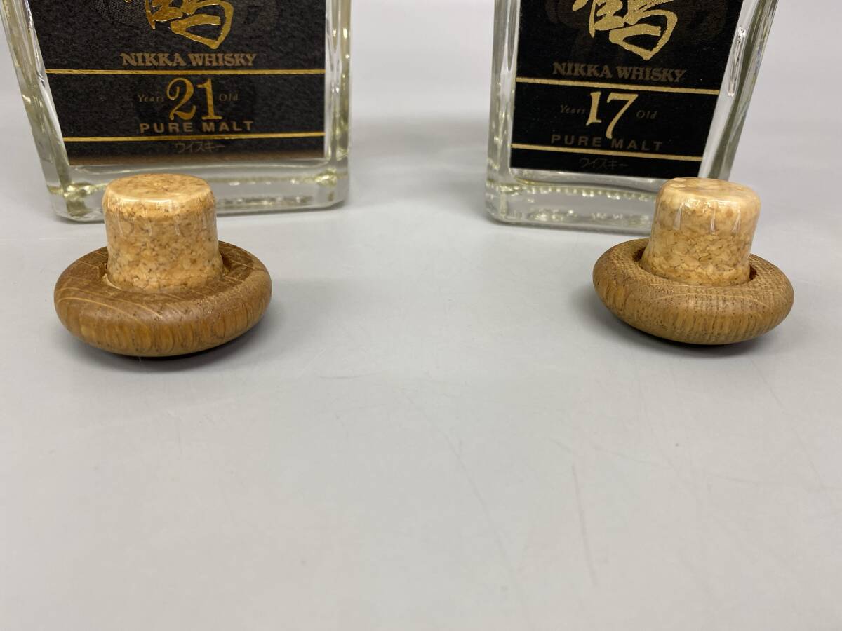 竹鶴 旧ボトル 21年 17年 空瓶 2点まとめて 中古保管品 / 現状品 竹鶴 旧ボトル 21年 17年 空瓶 2点まとめて 中古保管品 / 現状品
