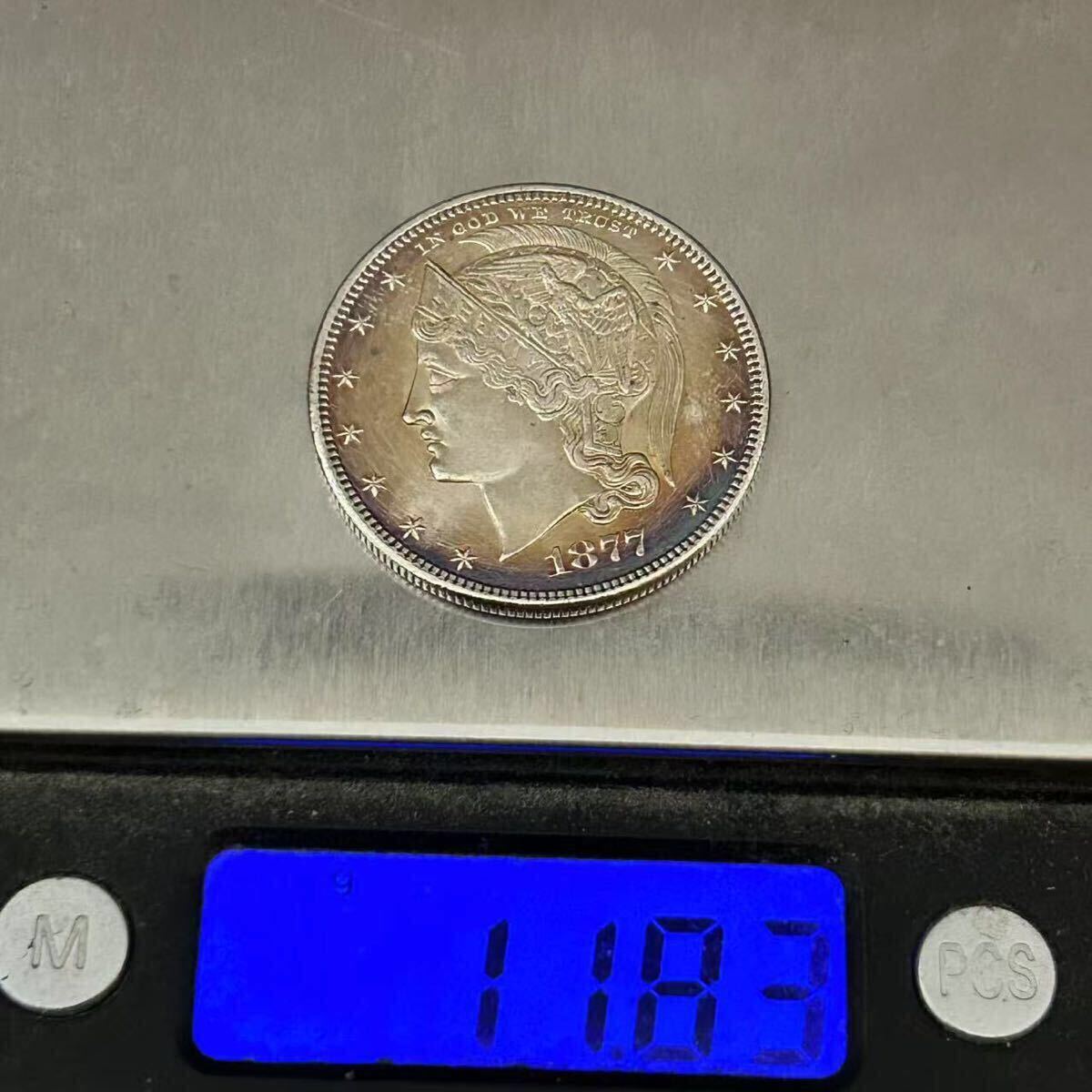 銀貨 1877年 ハーフダラー銀貨 自由の女神 イーグル アメリカ 銀貨 1877年 ハーフダラー銀貨 自由の女神 イーグル アメリカ