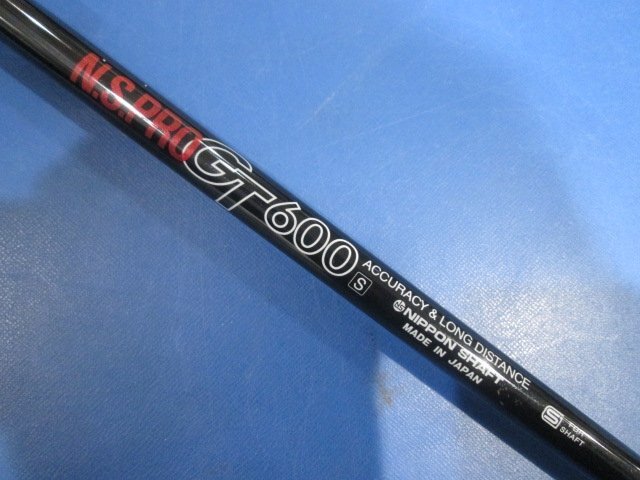 GK鈴鹿☆ 250 【中古シャフト】 日本シャフト★N.S.PRO GT 600★DRIVER（S）★テーラーメイド用スリーブ ★44.785インチ★S★